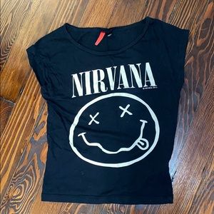 Nirvana Off The Shoulder Tee
